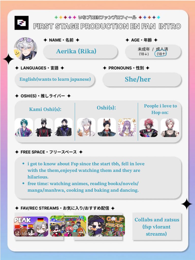 rika_1b's tweet image. Yahoo!!, I re-edited this and I wanted to do this just to make friends bcs why not.
I wanted to you all to know about me so here's my favs (I watch a lot of people but they’re my top)