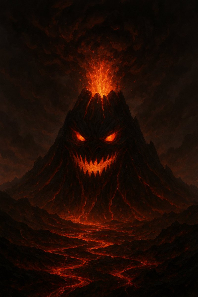 Under Mt Etna was Tartarus, born of chaos, final abode of mortals and Titans condemned to eternally cruel punishment. The final torment for the likes of Sisyphus and Tantalus. #GreekMythology #ancientorigins