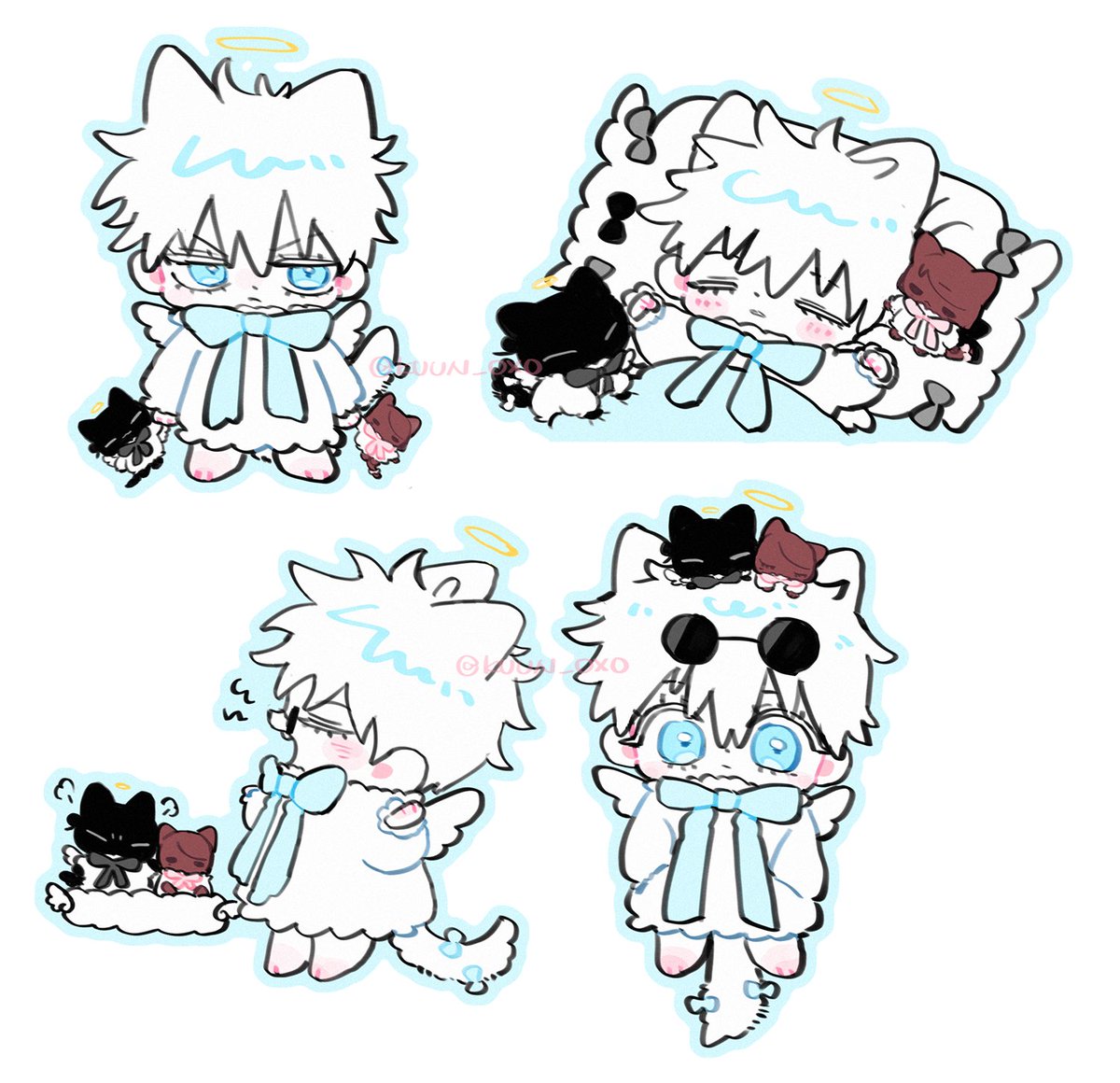 kuun_oxo's tweet photo. 사시스👼🐱🐱🤍🖤🤎 https://t.co/PIPFdIsvHQ