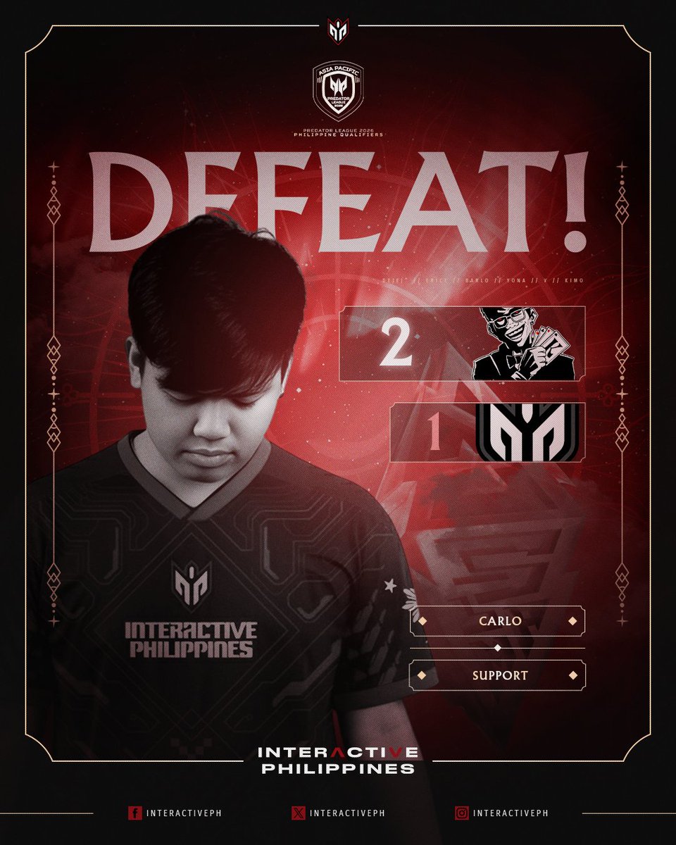 InteractivePH's tweet image. Walang tigil na salpukan pero Kukuys Got the series!
Babawi tayo next!

#IAPBeast #PredatorLeague #PhilippineQualifier