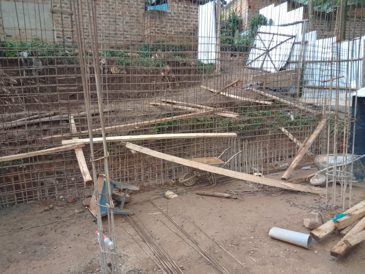 Steel works for Retaining wall done
On Monday will be  organizing formworks and concrete casting on Tuesday 
#qualitycontrollconstruction