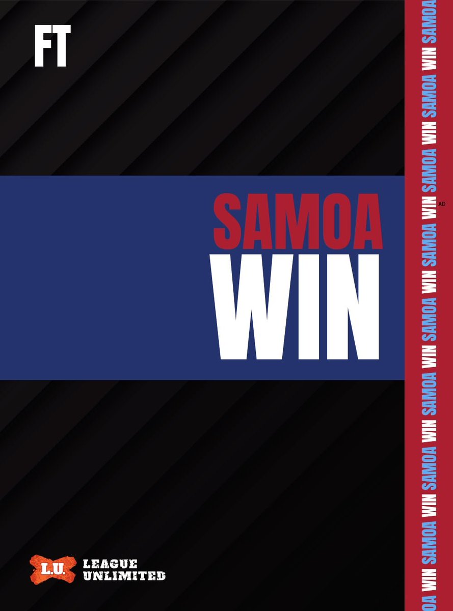 LeagueUnlimited's tweet photo. A HUGE Win for Samoa in a game finishing almost 3.5 hours after it started.
The storm delay worked wonders for Samoa, lead 16-0 before it and then scored 3 quick tries for a 34-0 lead before a late consolation try to the Tongans.
TON 6-34 SAM
#TONvSAM https://t.co/mwV3cOGJZi