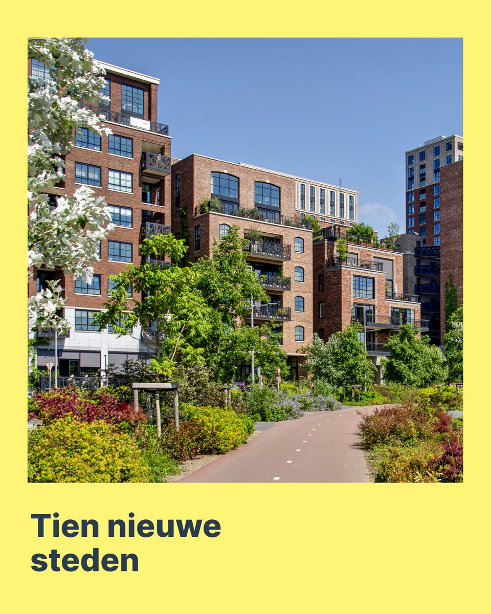 D66's tweet photo. Terwijl anderen blijven praten over problemen, bouwen wij aan oplossingen.
Tien nieuwe steden, duurzaam, betaalbaar en verbonden met Nederland.
Geen angst, maar vooruitgang.

Het kan wél. https://t.co/69TZDxWUno