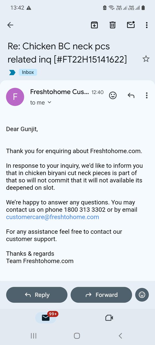 gunjit_21's tweet photo. @myfreshtohome What a pathetic condition of the company. On call customer care says there are no neck pieces served in chicken biryani cut. Later on mail she said neck pieces are part of biryani cut. Other companies are not serving neck pieces in biryani cut. FRAUD FRAUD FRAUD https://t.co/J3NgQW0O9T