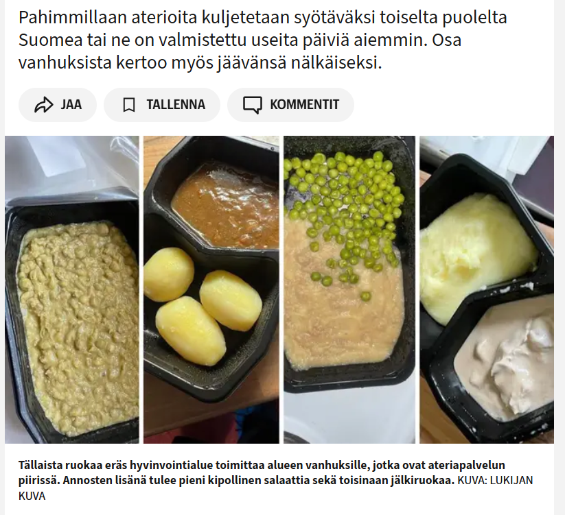 JohannaVilkko's tweet image. Kyllä, kuka lounasruokalassa maksaisi esim. näistä senttiäkään?
Mutta kun nettoveronmaksajan kukkarolla kilpailutetaan #DDR-kyhäelmässä, niin seniori maksaa esim. annoksesta 10-14 euroa😃😂
Moskasta!
Ja kuntia on yli 300 kpl, kukaan ei saa kuntoon!
Mitähän idiootteja valittu🧐🎉