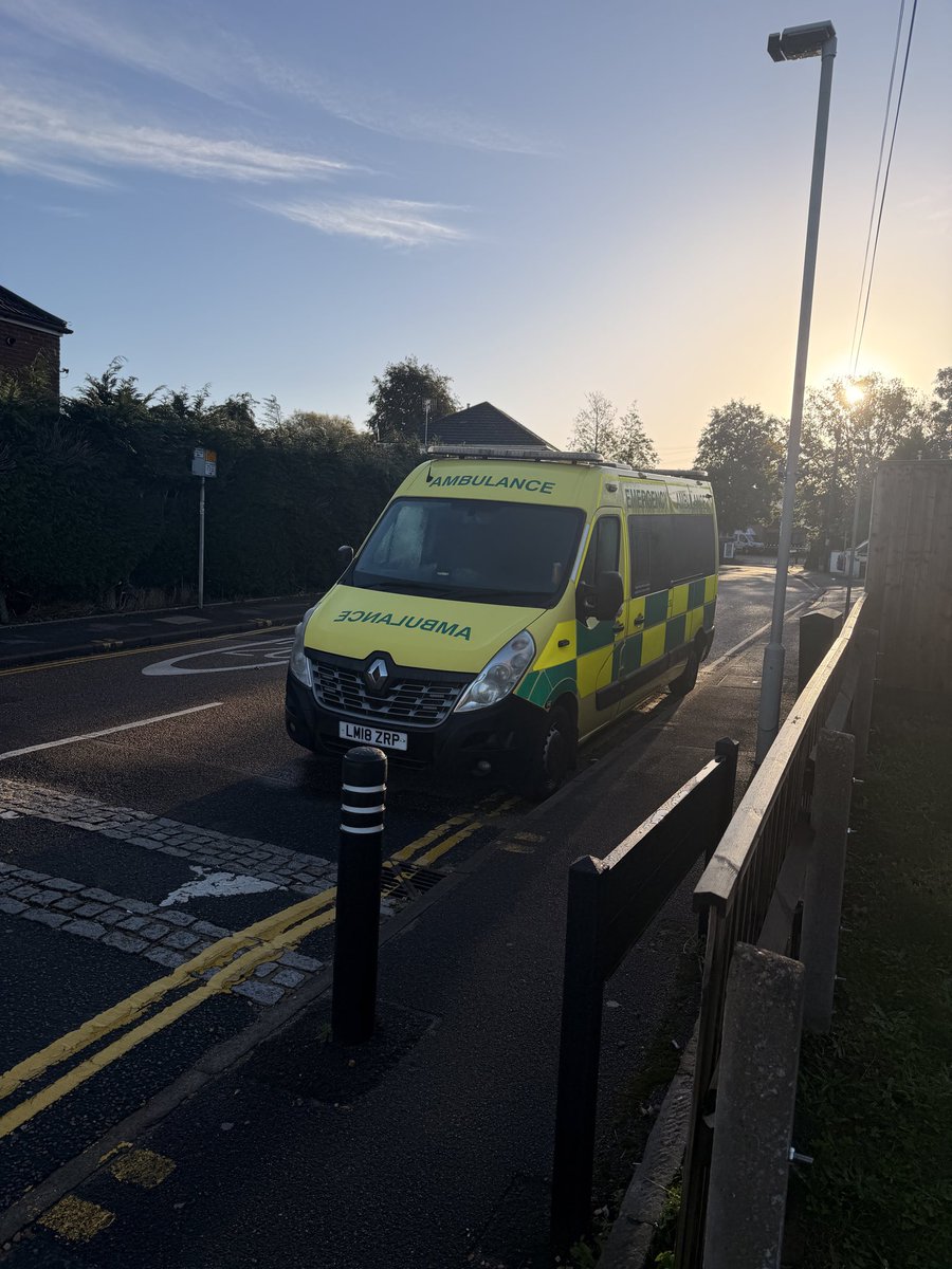 mattkinguk's tweet photo. @UHD_NHS is there any reason why I’ve got an ambulance parked outside my house on double yellows for 72hrs? Surely it should be on the road saving lives? https://t.co/QFQpIKTkIG