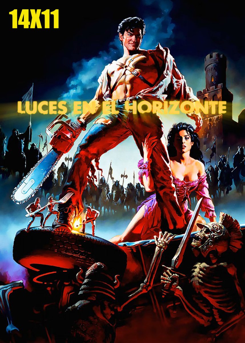 LucesHorizonte's tweet photo. https://t.co/11NY0FlH8m
Nos acercamos a Army of Darkness (El ejército de las tinieblas), la tercera parte de Evil Dead.
Lo vamos a pasar en grande con su argumento y diversas historias.
¿Te vienes con nosotros a por el Necronomicón aunque no sepamos bien la tercera palabra? https://t.co/kXxWL0WNEu
