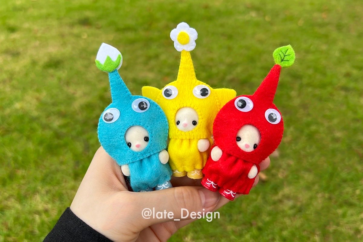 late_Design's tweet photo. ハロウィンに向けてピクミン衣装🌱初めてフェルトで衣装を作ったけど着ぐるみみたいで可愛いかも〜✨
完成した日にSwitch2が当たったから、推しを作ると来るジンクスは本当だった🤣 https://t.co/5HWAXPqh18