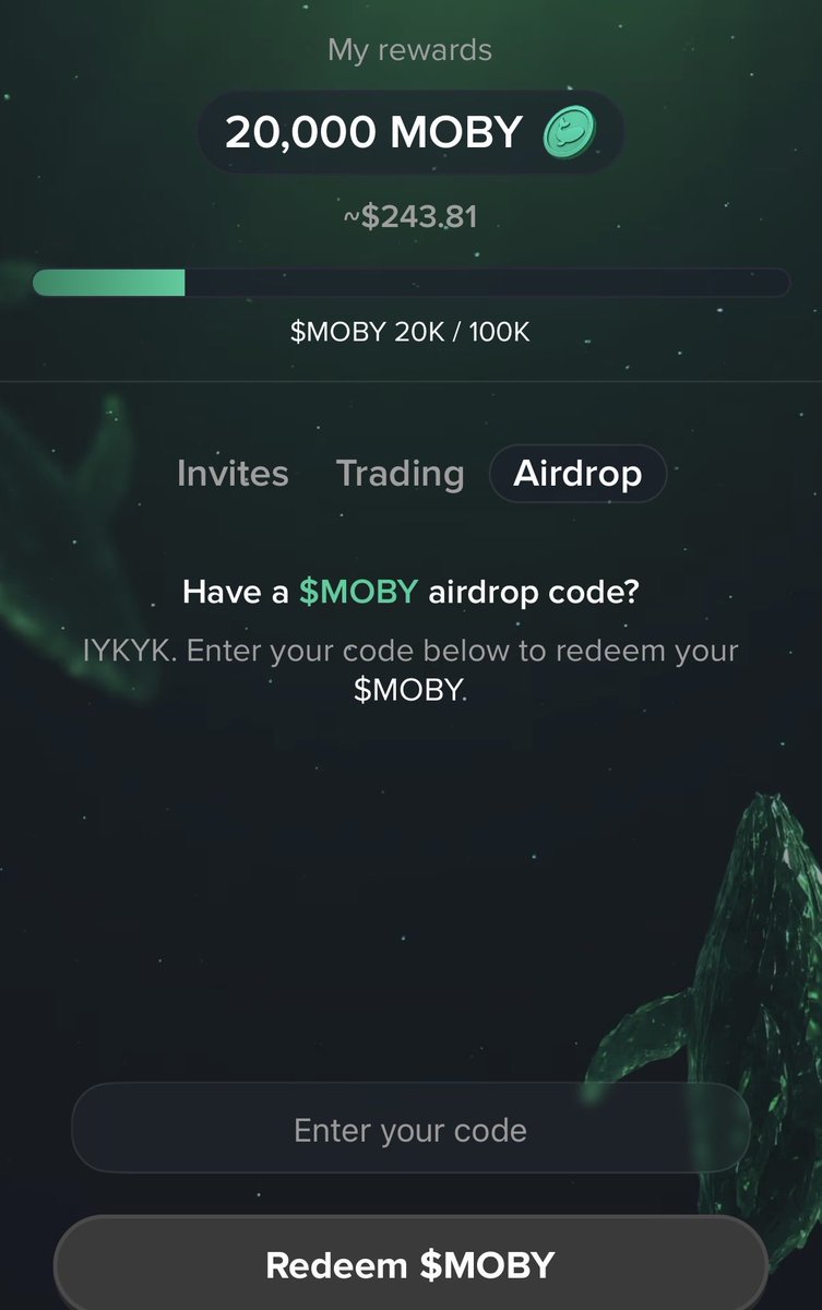 Looks like I’ve been selected for early access to <a href="/mobyagent/">Moby</a> new app 👀

Thx <a href="/assetdash/">AssetDash</a> 🏁 for 20k OG $MOBY bonus

Join me below 👇
