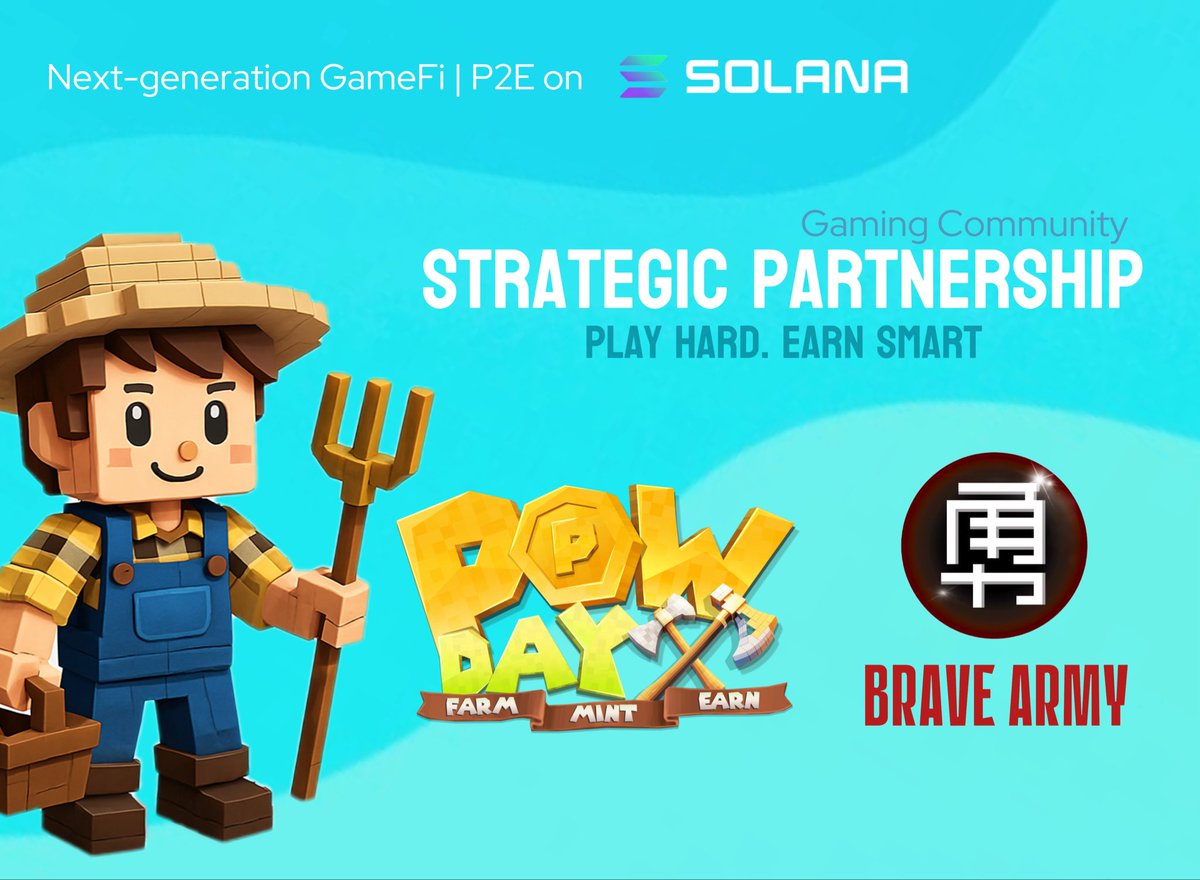 🤝 Strategic Partnership Announcement

We’re excited to collaborate with [BRAVE ARMY GUILD] <a href="/rice0907/">勇者阿米鏈遊記</a> , a prominent Taiwanese Web3 gamer and community builder, in expanding the Powday World.

Through his detailed blockchain game playthroughs, mint guides, and insights into