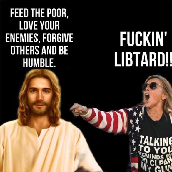 karlvanheerden1's tweet photo. @EricLDaugh Your version of Christianity reserved for white fascists. https://t.co/T35fobJux1
