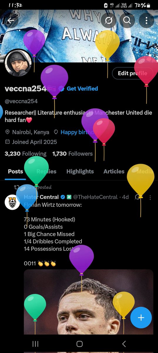 veccna254's tweet image. Baloons on my tl mamae
Happy birthday🎂