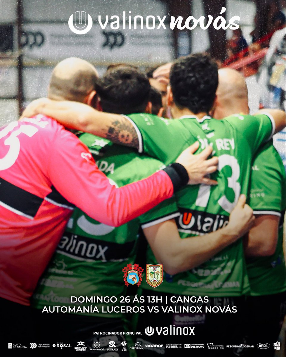 O Valinox Novás non entende de domingos de descanso. Hoxe toca visita a un pavillón que fala balonmán: O Gatañal! 💥

Nova xornada, mesma ilusión, máis ambición 💪🏼
Queremos sentir o rugido da nosa xente!

📅 26/10 | 🕐 13:00 h
📍 Cangas

🐗🔴 partido: youtube.com/live/PK9PlqehX…