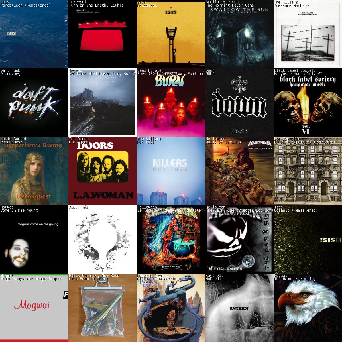 Cuadraditos musicales.