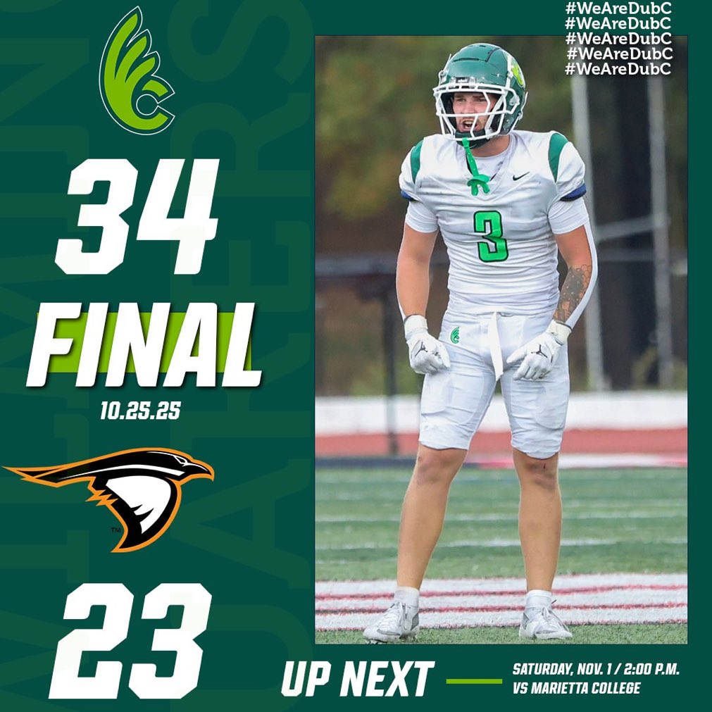 CoachKBurke3's tweet photo. Our players showed great resiliency yesterday.  On the road.  In a tight game.  Touchdown called back.  Big plays wiped out by penalty.  Down in the fourth quarter.  We just kept fighting.  Two road wins in a row.  Proud of our team.  On to November.

Go Green!

@DubC_Football https://t.co/VrbYwOE2Js