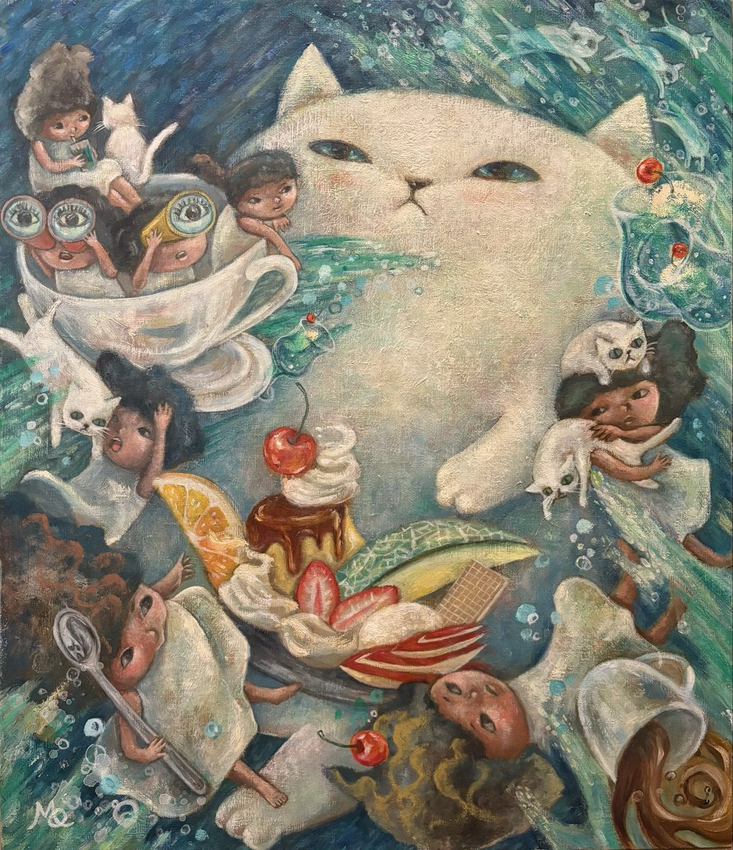 yugaoil's tweet photo. クリームソーダの夢
F10号

【小田島正恵展ｰあしたの日記】
10/31(金)〜11/8(金) 
※11/2休廊 12:00〜17:00
乙画廊 (大阪/西天満)@oto_gallery
1日、3日在廊予定です☺️

#油絵　#油彩　#芸術の輪 #oilpainting  #paintings #テンペラ #混合技法 https://t.co/NkA6QKNDxa
