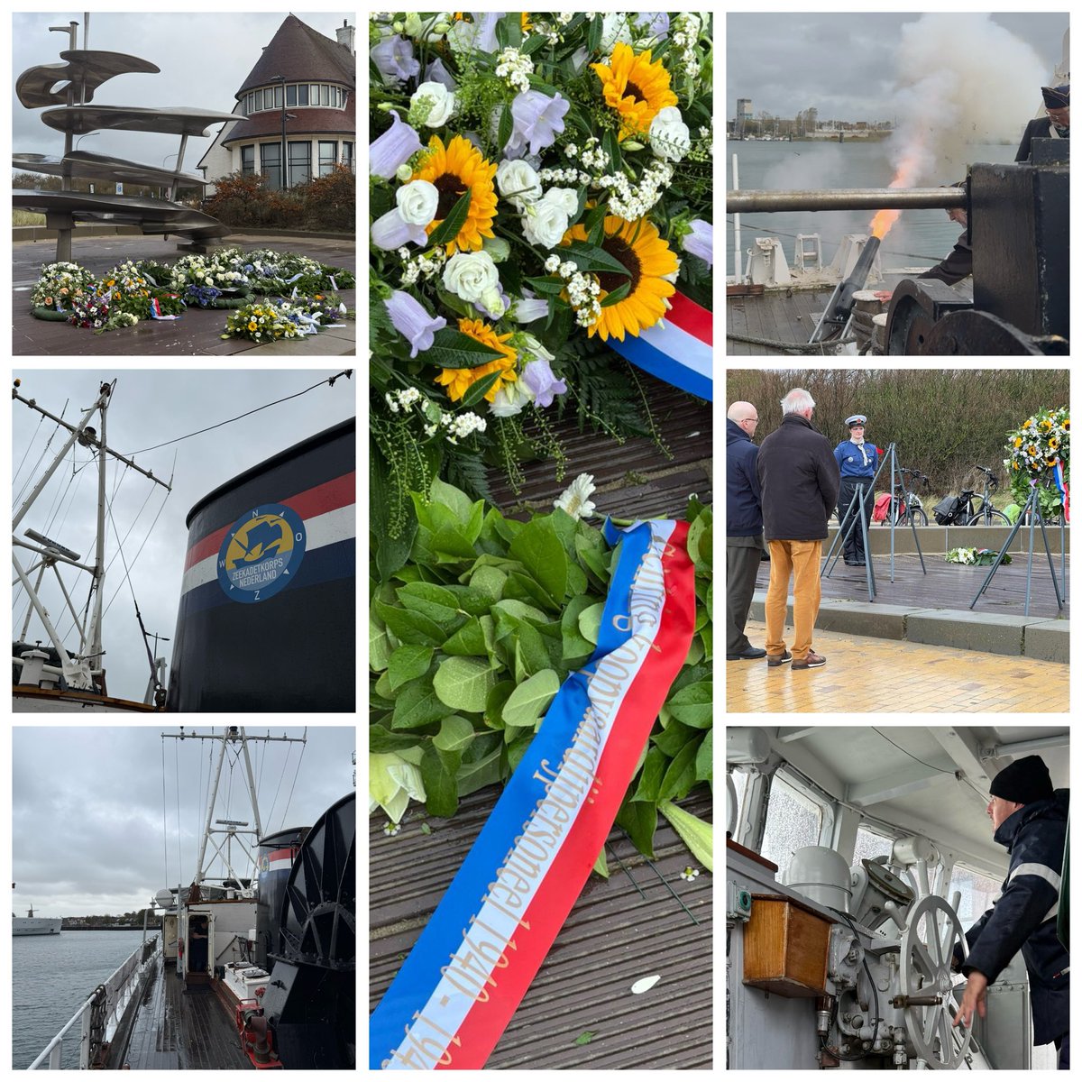 1939_1946WO2's tweet image. Zaterdag namen wij deel aan de Koopvaardij- en Visserijherdenking en kranslegging van Stichting Oorlogsjaren Vlissingen en aan een herdenkingsceremonie aan boord van de voormalige Hr. Ms. Lacomble van het Zeekadetkorps Veere.

Dank aan beide organisaties voor de goede zorgen.