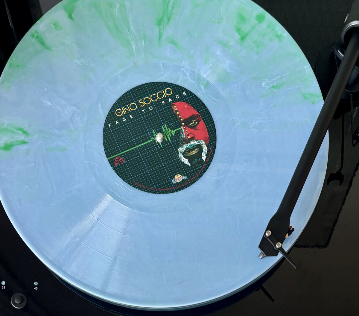 purplefunker's tweet image. 🔥Gino Soccio • Face To Face🔥

1982 Album
2023 Canada Unidisc Pressing
Sky Blue &amp;amp; Green Swirls Vinyl

#NowPlaying 
#GinoSoccio #Unidisc #VinylAddict