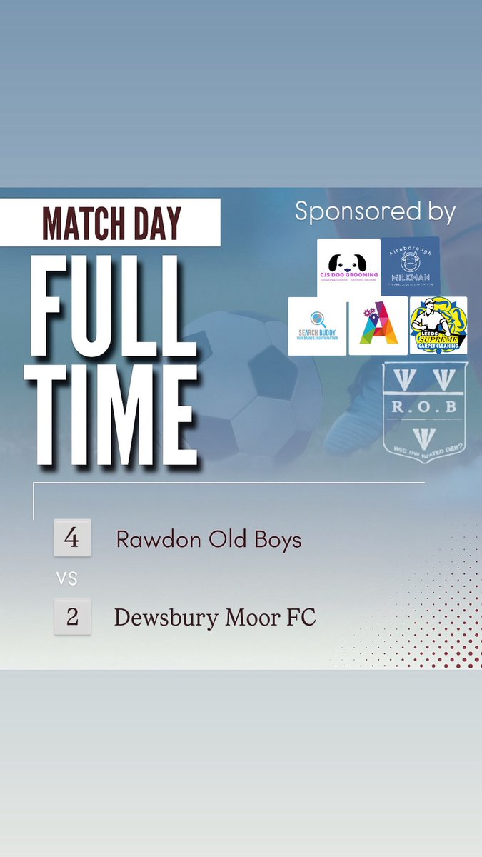 Result ⚽️

Despite being short on numbers the boys grafted hard to get past a tough <a href="/DewsburyMoorFC/">Dewsbury Moor FC</a> side and move on to the next round of the League Cup!