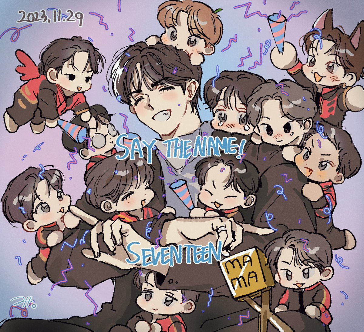 자꾸 그림 올릴때 태그 까묵음 
자 성적에 연연하자 세븐틴에게 상주자 

#2025MAMAVOTE #SEVENTEEN