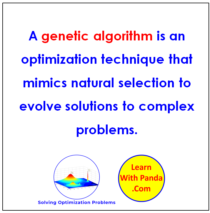 SolvOptProblems's tweet image. A simple definition of genetic algorithm.
What do you think?
#GeneticAlgorithm, #Optimization, #Optimization