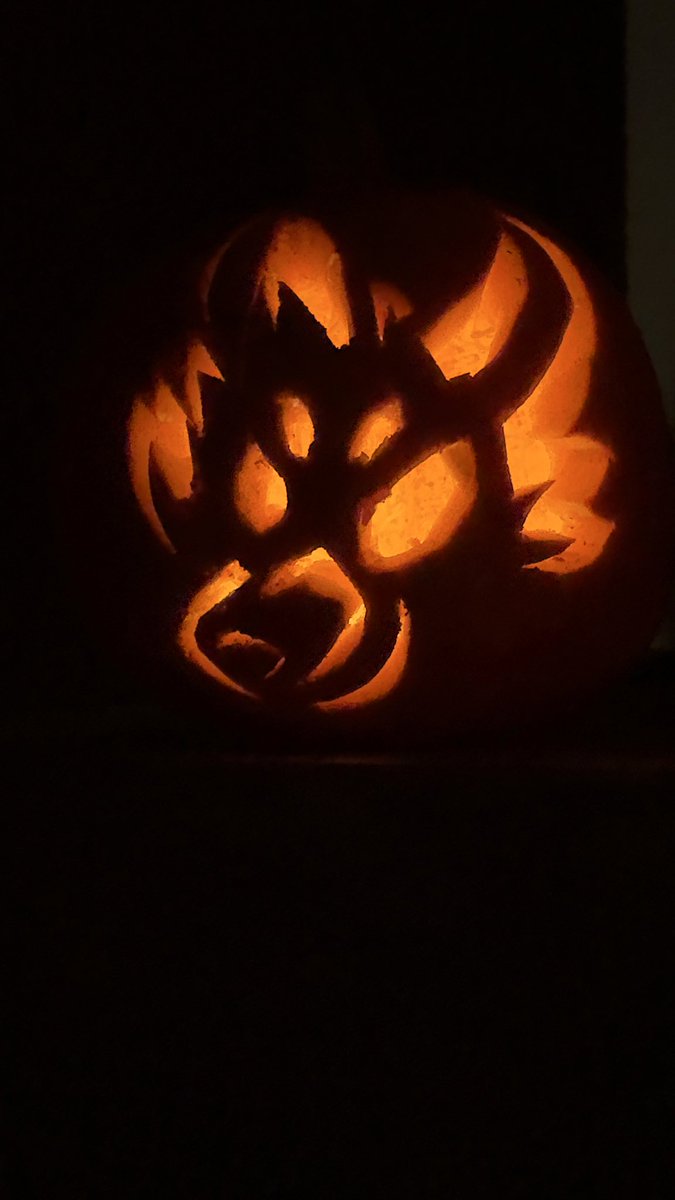 I am super proud of how this pumpkin carving came out!