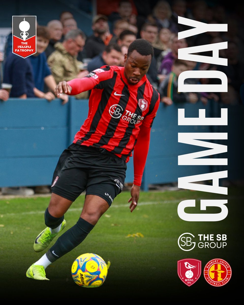 ITS FA TROPHY SUNDAY!

Get yourselves down to Bottom Meadow this afternoon for our FA Trophy clash against <a href="/BanburyUnitedFC/">Banbury United FC</a> 🏆

We have lots of exciting things going on at The SB Stadium this afternoon, for all the family, so don’t miss the halloween fun!

Get your tickets now!