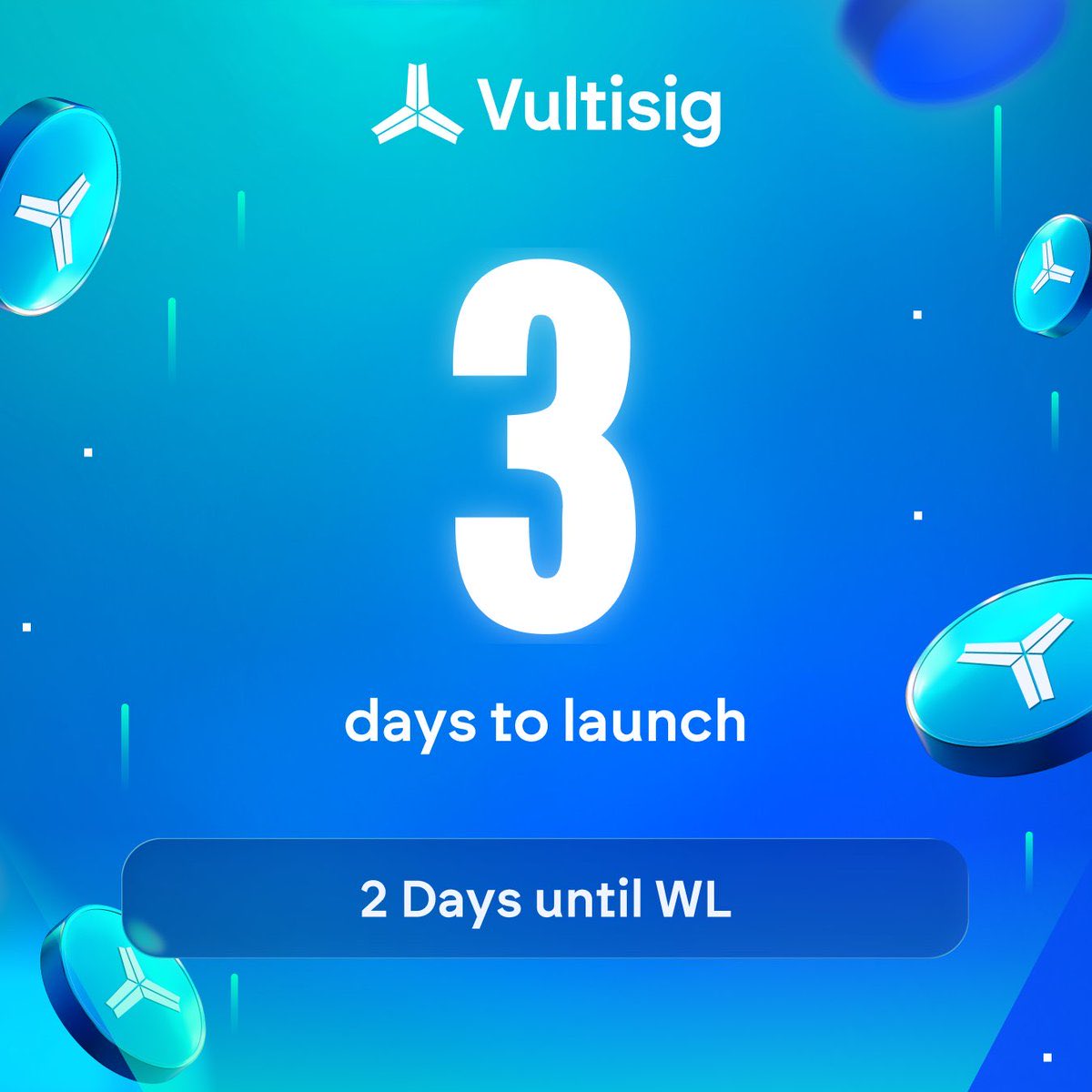 There won’t be a “next time.”
Just 3 days until the public launch, 2 days until WL.
One shot. One launch.
$VULT.