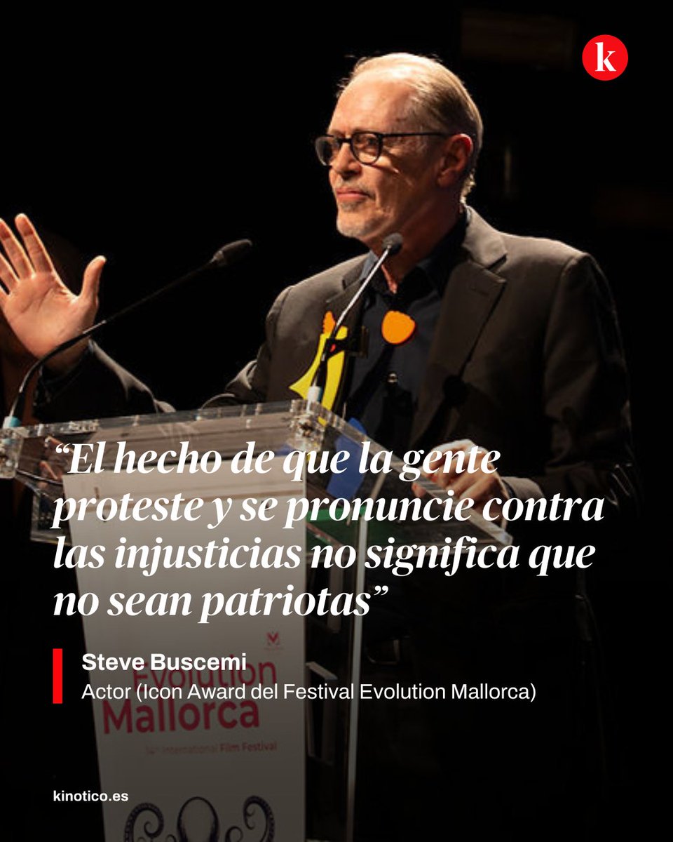 🎙️ @acatescaped charló con el actor estadounidense, Steve Buscemi, que ha recogido en el <a href="/EVOLUTIONIFF/">Evolution Mallorca International Film Festival</a> el Icon Award, reconocimiento del certamen por una trayectoria de casi 40 años en el audiovisual

🔗 kinotico.es/actualidad/202…
