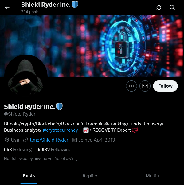 SharkyNCIS's tweet image. #ScamAlert 
Twitter (X): x.com/mmm201386800079
Twitter ID: x.com/i/user/1626518…

Twitter (X): x.com/Shield_Ryder
Twitter ID: x.com/i/user/1330520…

Scammer spamming his alt. account on twitter. 
@Safety  

#SCAMMER #FAKEHACKER #RECOVERYFUNDSCAM #RECOVERYFUNDISASCAM
