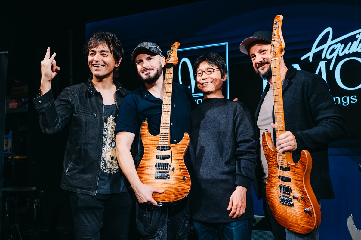 ikeshibu_tokyo's tweet photo. ⚡EVENT PHOTO⚡
#AlexHutchings Signature Model "Aquier Emory" Release Event, #MayonesGuitars & #AlexHutchings Special Guitar Clinic
💬ご来場ありがとうございました!本日の #マヨネス イベントの模様は、後日ダイジェストで公開予定です。お楽しみに! https://t.co/iv5t3Z1fzx