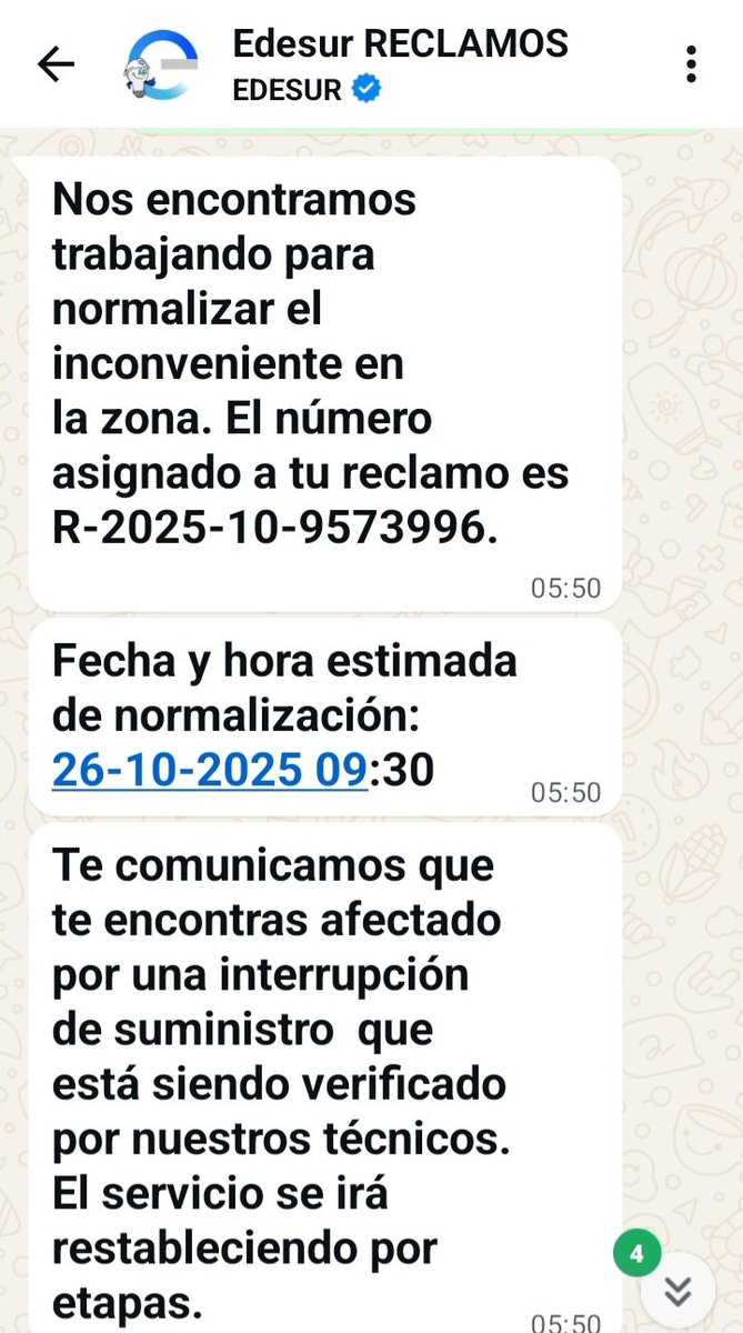 Ga_Lpz's tweet photo. #edesur #SinLuz #cortedeluz ASI "TRABAJA" @OficialEdesur 28 horas SINLUZ Van cambiando el horario, Y NO MANDAN A NADIE!!!!
#ENRE https://t.co/HOOPPPW1uS