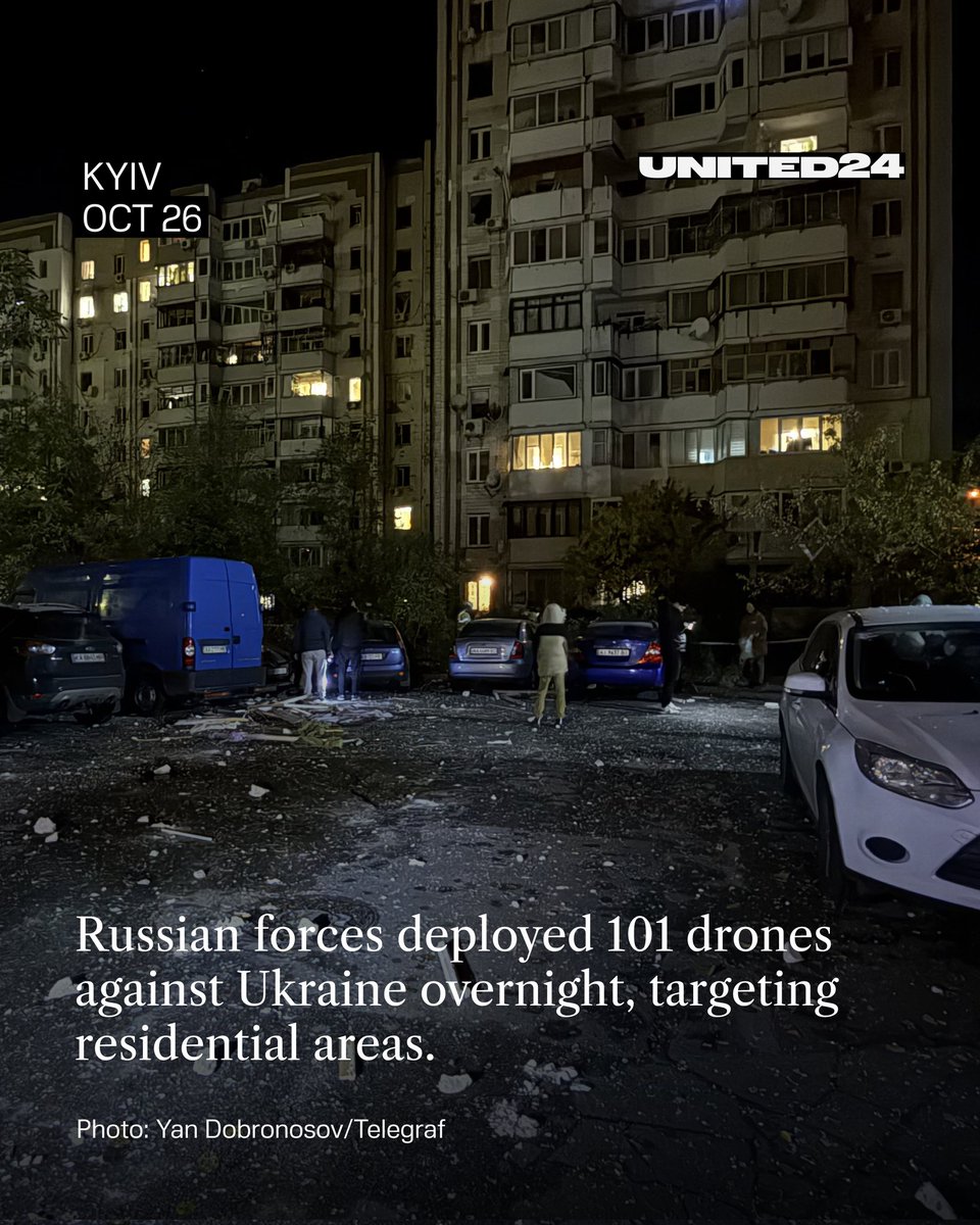 🔴  Russian forces attacked Kyiv overnight, causing a substantial damage to buildings in a residential area of the capital.

Three people were killed, 31 others were injured, including seven children, according to local authorities.