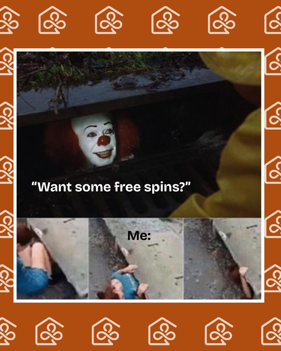 clubhousecasino's tweet photo. When ‘free spins’ sound way too tempting 👀🎰 Would you go down the drain for them? 😂
#MemeSunday #CasinoHumor #FreeSpins #SlotLife #SpookySeason #RelatableMemes https://t.co/2q0eZIIzLL