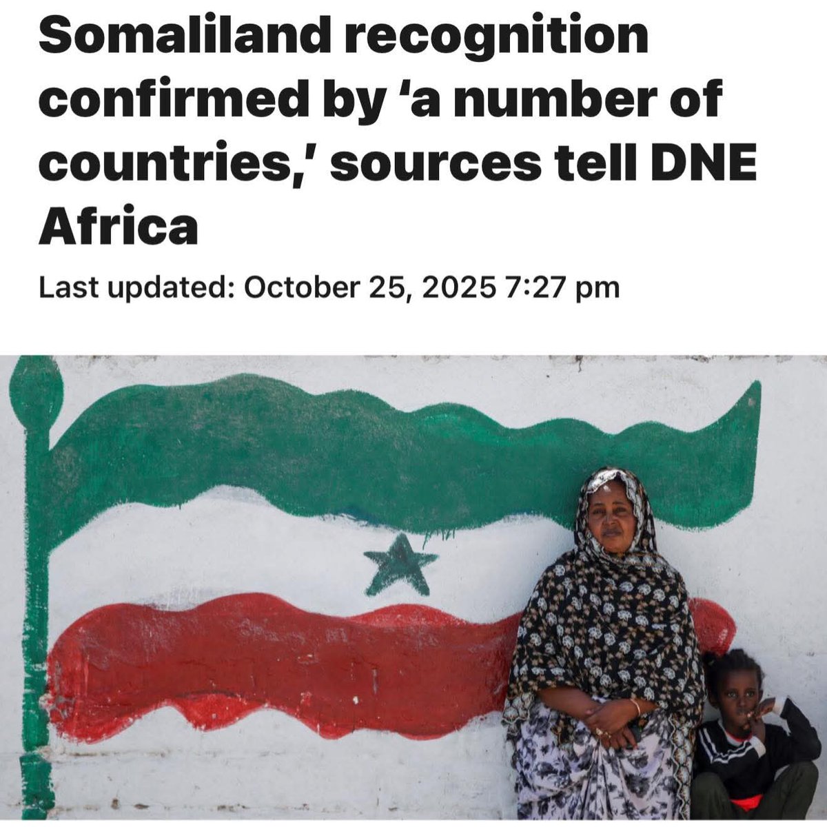 The possibilty of the Somaliland's recognition is widely circulating in international media.