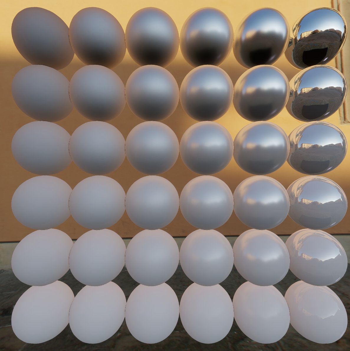 CameleonTH's tweet image. I realized that my cubemap filtering and my IBL (the specular with roughness part) were not good, so I recreated the famous PBR spheres with Pisa HDRI to check if everything was OK.
It&apos;s seems Ok now.
#indiedev #gamedev #gameengine #pbr