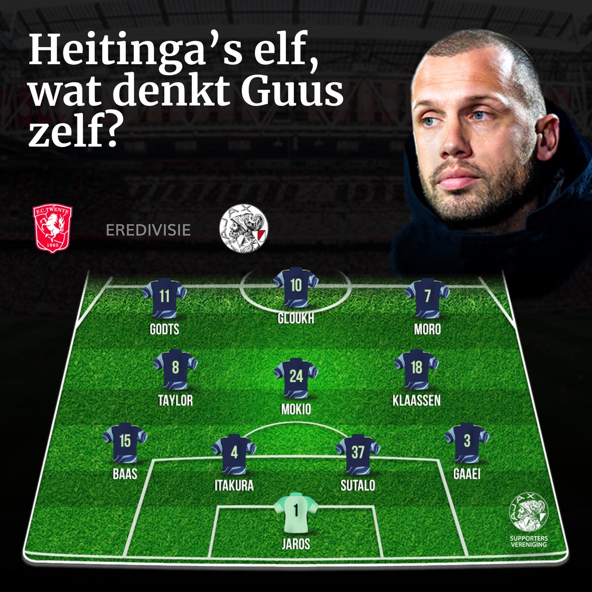 Heitinga’s elf, wat denkt Guus zelf? #tweaja #heitingaself