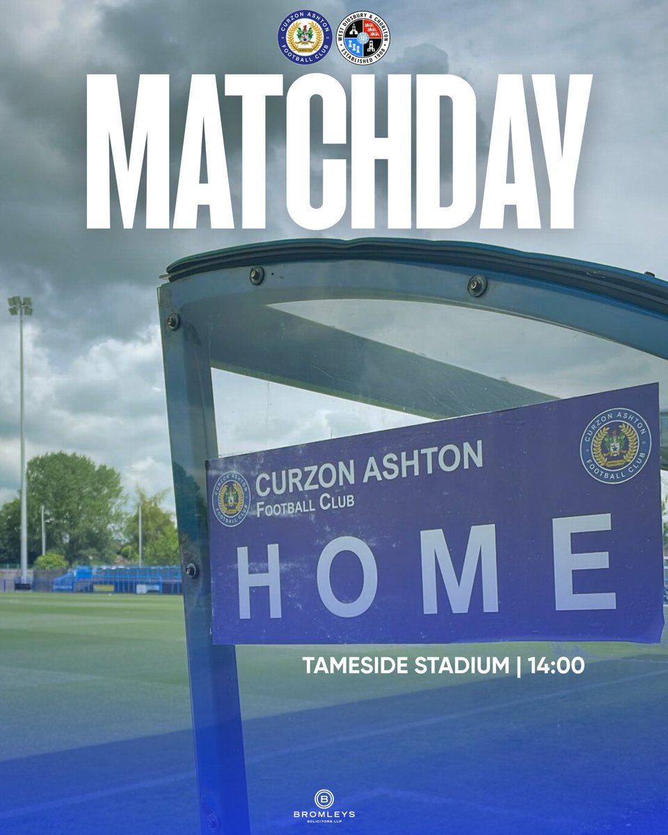𝗠𝗔𝗧𝗖𝗛𝗗𝗔𝗬 💙

🆚 <a href="/WDC_Women/">West Didsbury & Chorlton Women</a> 
🏆 North West Women’s Regional League 
📍 Tameside Stadium 
⏰ 14:00
🎟️ £3/Free - U12 &amp; Curzon Ashton season ticket holders.

#UTN | #TheNashettes