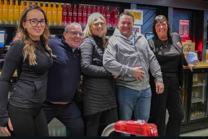 chorleyawaydays's tweet photo. @CardiffCityFC supporters in good spirits at Chorley FC 
@dia_images with the snaps📸
#cardiffcity #CityAsOne #Bluebirds https://t.co/84W3K6zdny