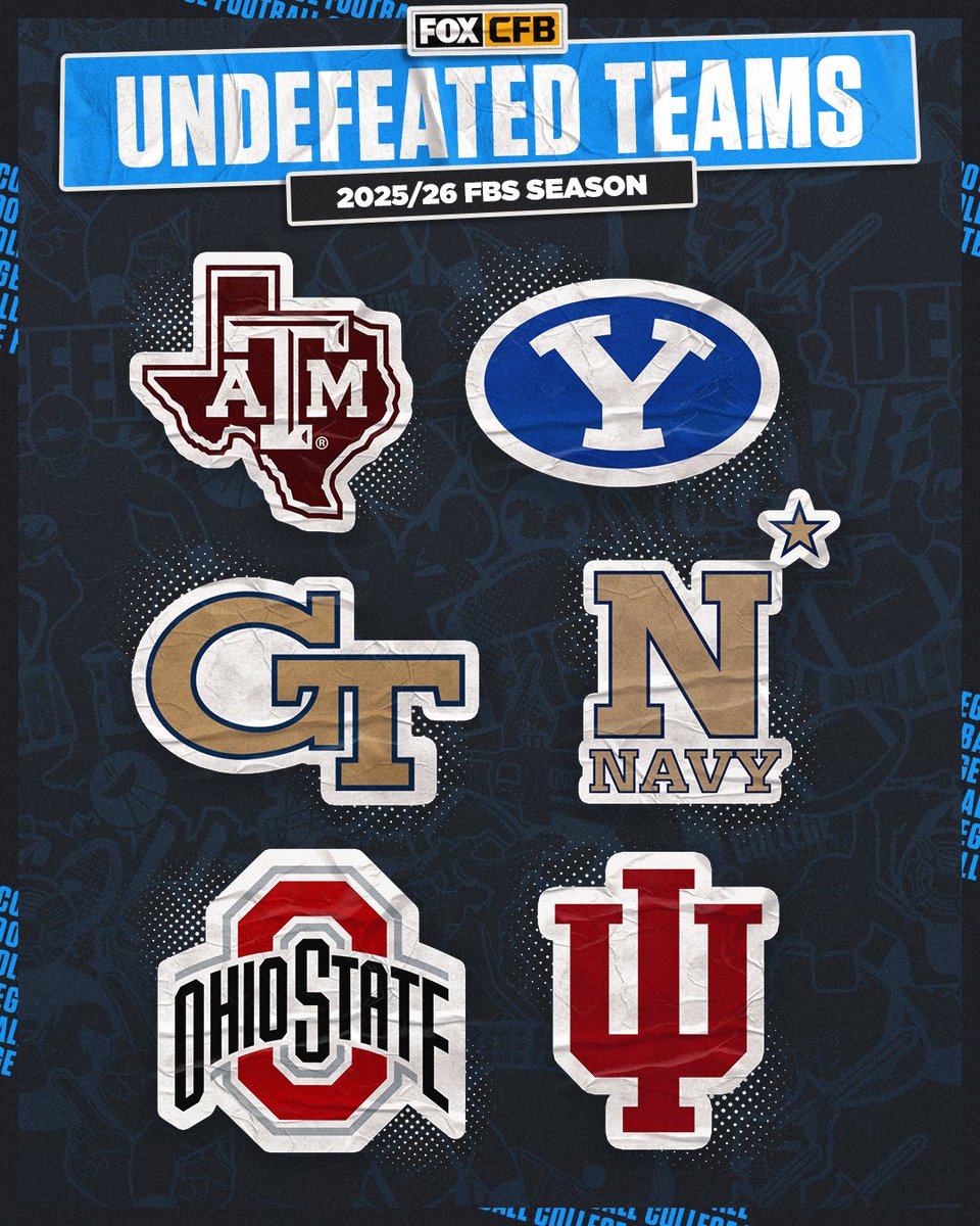 We've made it through Week 9, and these six teams are still perfect 💯

Repost if your team is on the list 🙌