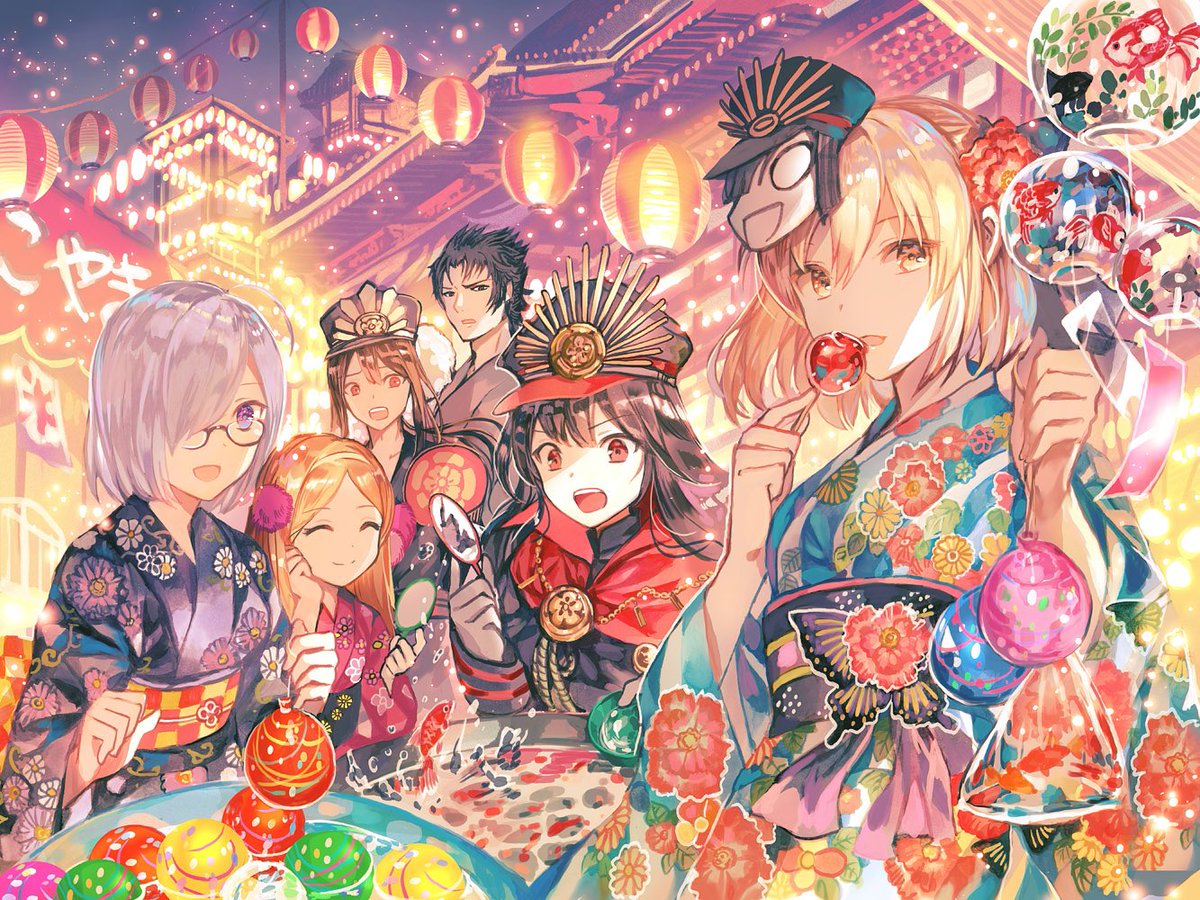 織田信長(Fate) ,織田信長 ,沖田総司 ,桜セイバー 「#自己紹介に無言で4作品どうぞ」|rioka⭐️5月コミティアとコミ1のイラスト