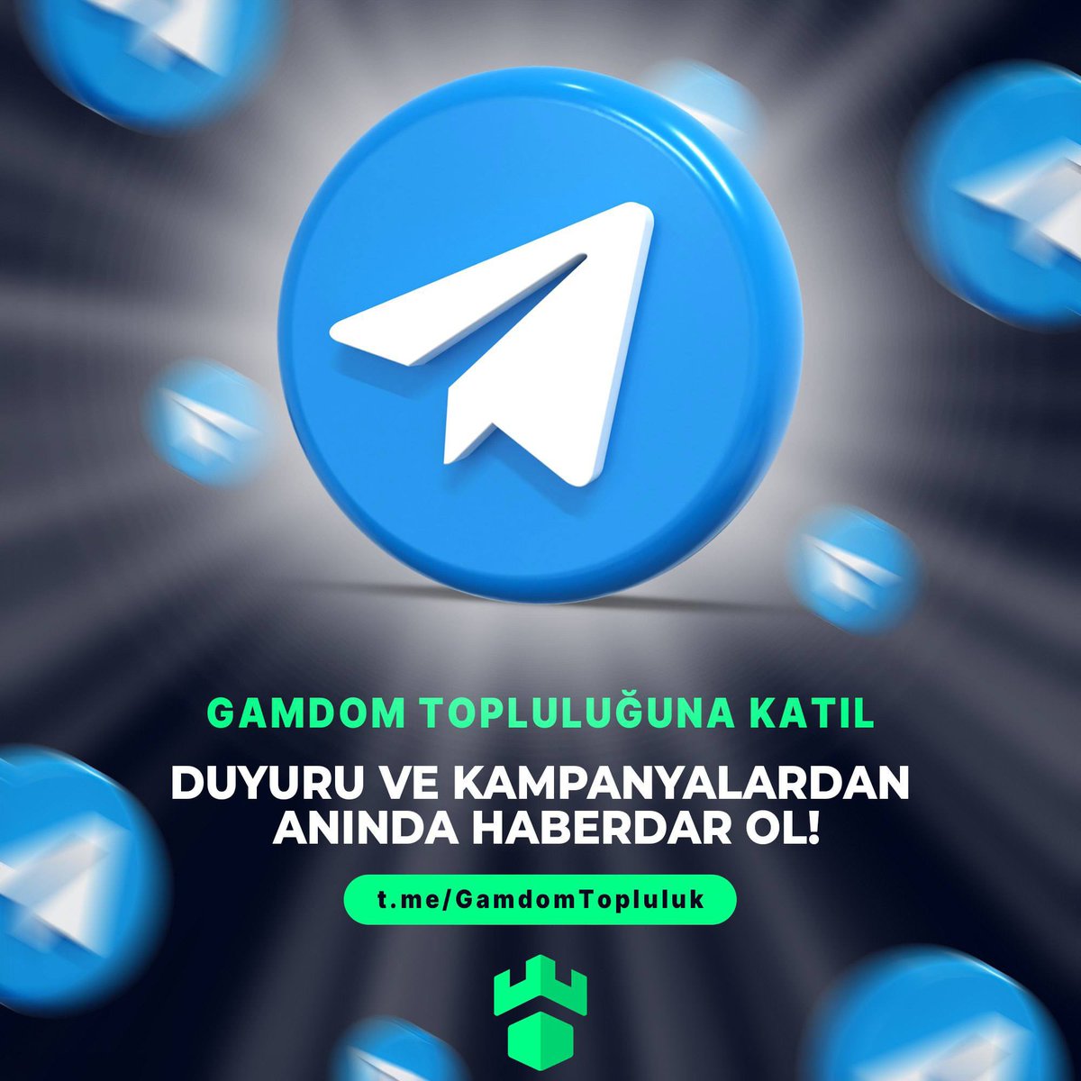 🟩Gamdom telegram topluluğuna katıl,

🗞️Duyuru ve kampanyalardan anında haberdar ol! 

🫵Gamdom Giriş: shrtio.com/GamdomTR

😎Topluluk: t.me/GamdomTopluluk