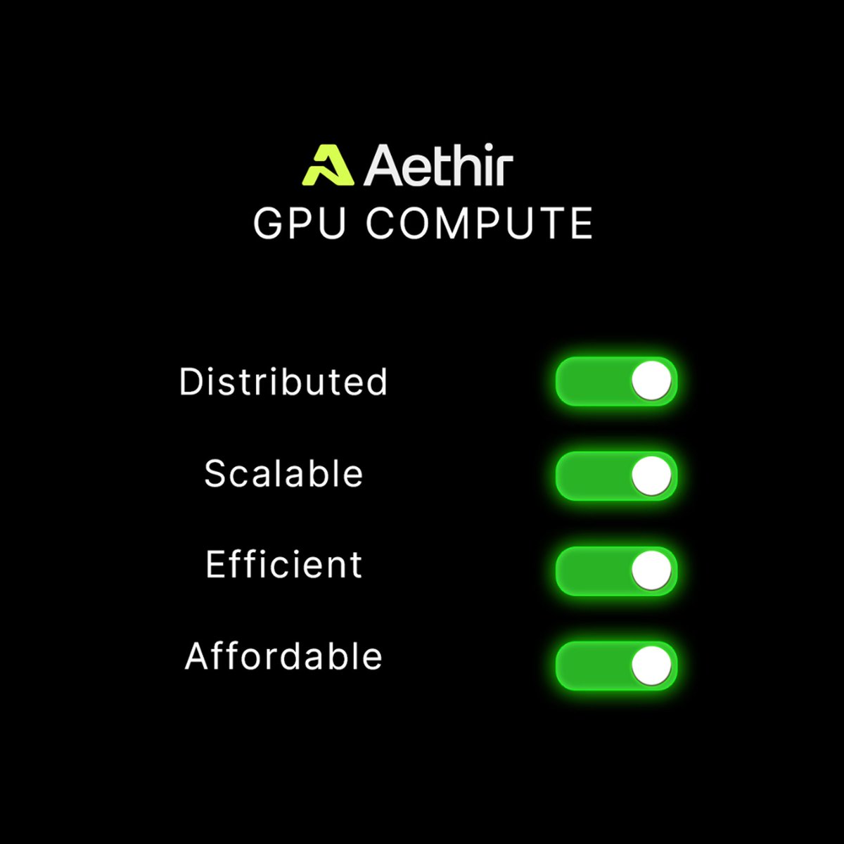 AethirCloud's tweet image. For anyone wondering what truly sets Aethir apart from traditional cloud compute providers, here’s your answer.👇🏻💚