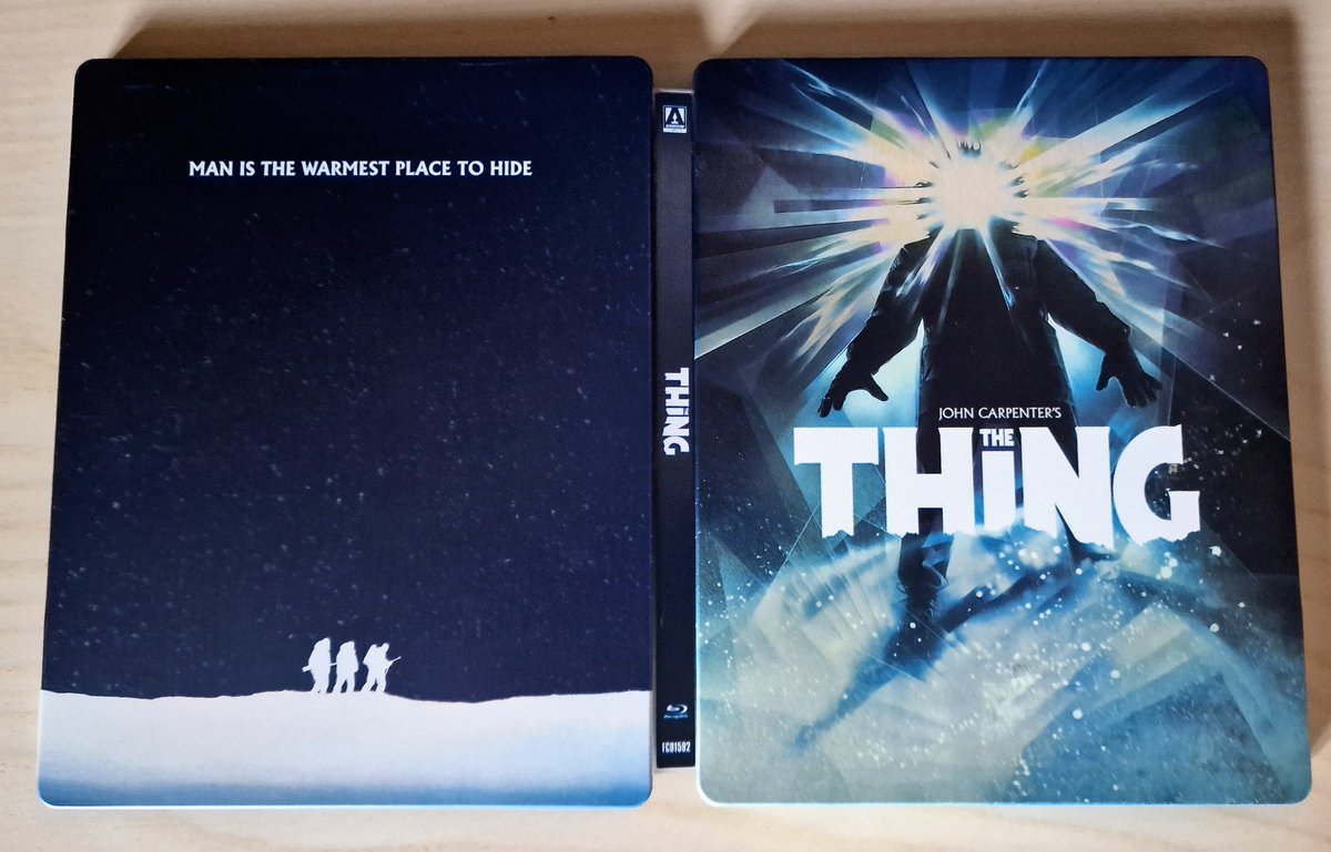 mikeycubed's tweet image. Film 53 for #31DaysOfHorror

#NowWatching #TheThing #4k #UltraHD #Steelbook

#31DaysOfHalloween #Shocktober #31DaysOfHorror2025