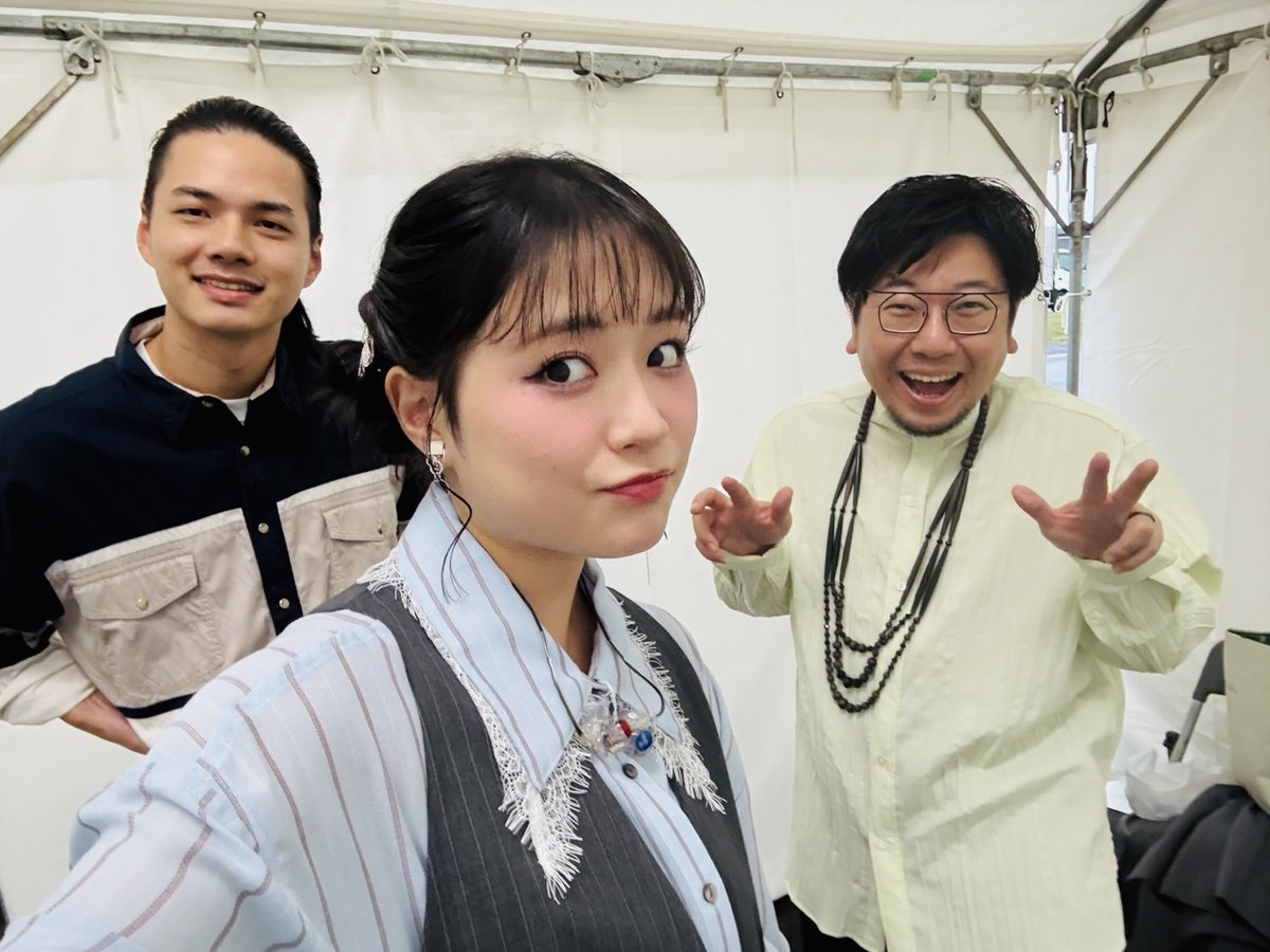 “25Honda祭”メインステージでのアコースティックライブ🎤
雨の中、そして開催が心配されるお天気の中、足を運んでくださった皆様、本当に有難うございました☔️✨

今日この瞬間を一緒に過ごせたことに、心から感謝を込めて🌈
#大原櫻子 #佐山こうた　さん　#池田拓真　さん #Honda #栃木県