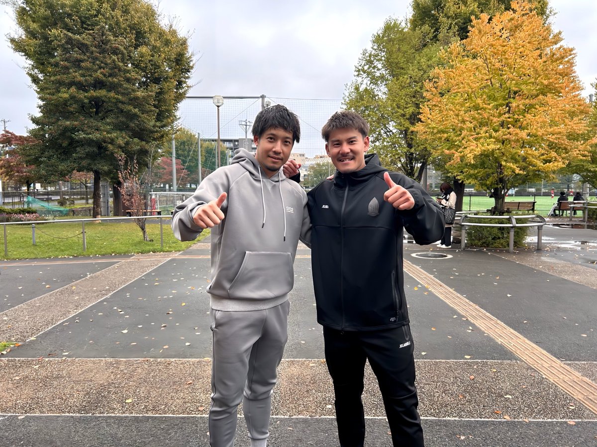 #ブリオベッカ浦安 のバンディエラトミと再会。もう15年在籍してるんだって、凄いな。関東リーグ時代からバチバチやってたのが懐かしい！