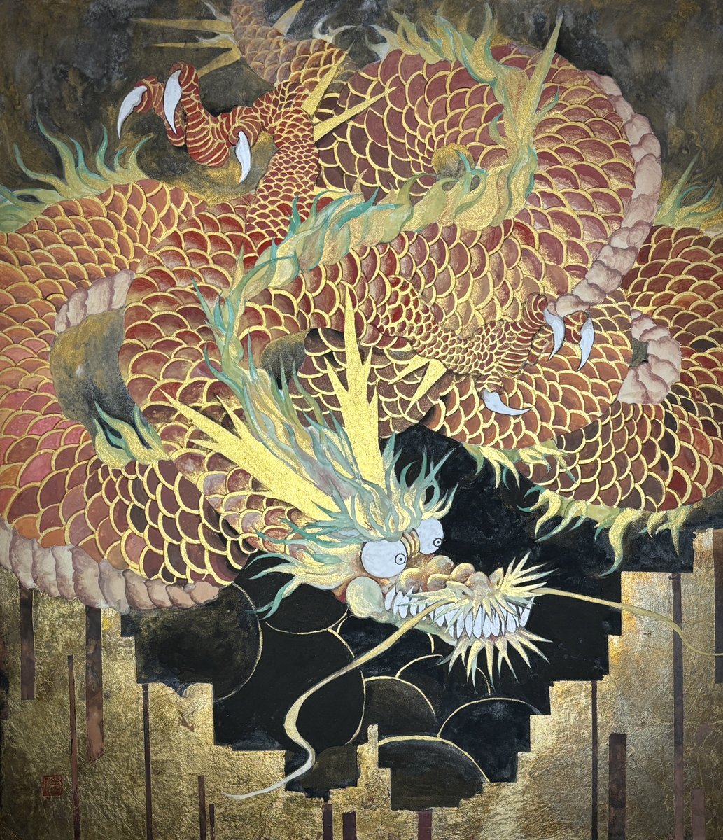 Goshi_Kichi's tweet photo. #秋を彩るSNS作品展示祭
日本画描いてます。 https://t.co/qtZlPqD6ry