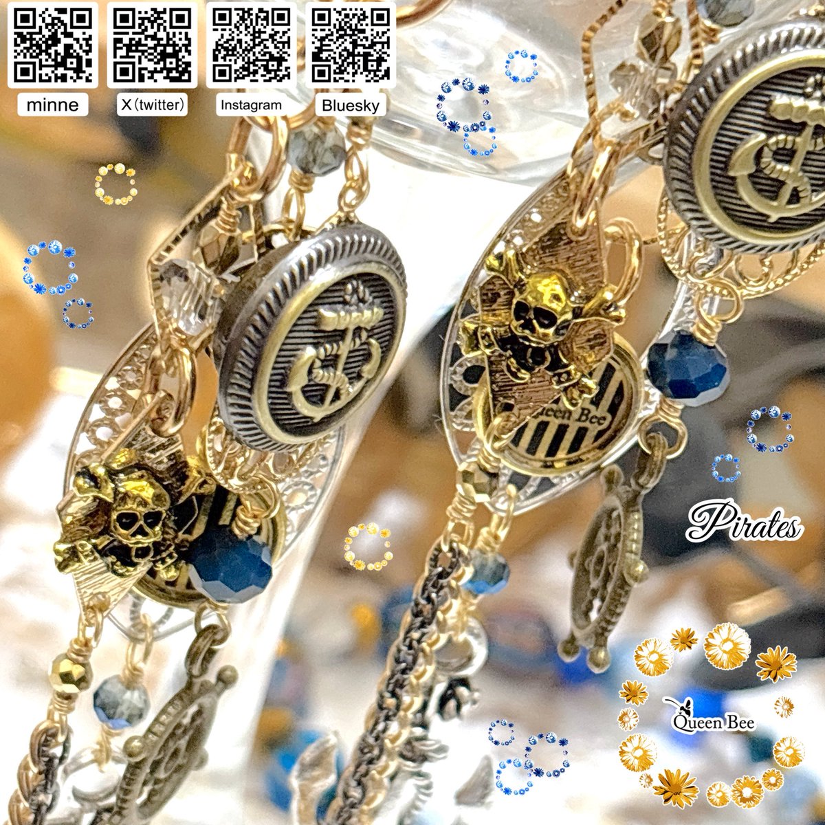 k68253449's tweet image. 私の止まらない空想世界を表現できる🙌🐝👑
ハンドメイドもアクセサリーも大好きだ!
#ハンドメイドって楽しいね
#アクセサリー