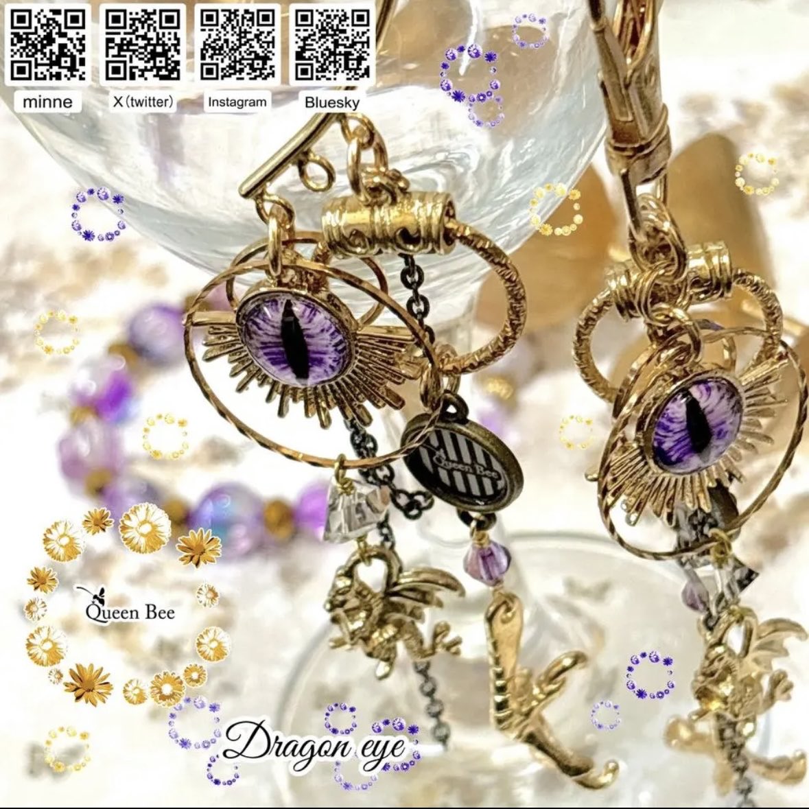 k68253449's tweet image. 私の止まらない空想世界を表現できる🙌🐝👑
ハンドメイドもアクセサリーも大好きだ!
#ハンドメイドって楽しいね
#アクセサリー