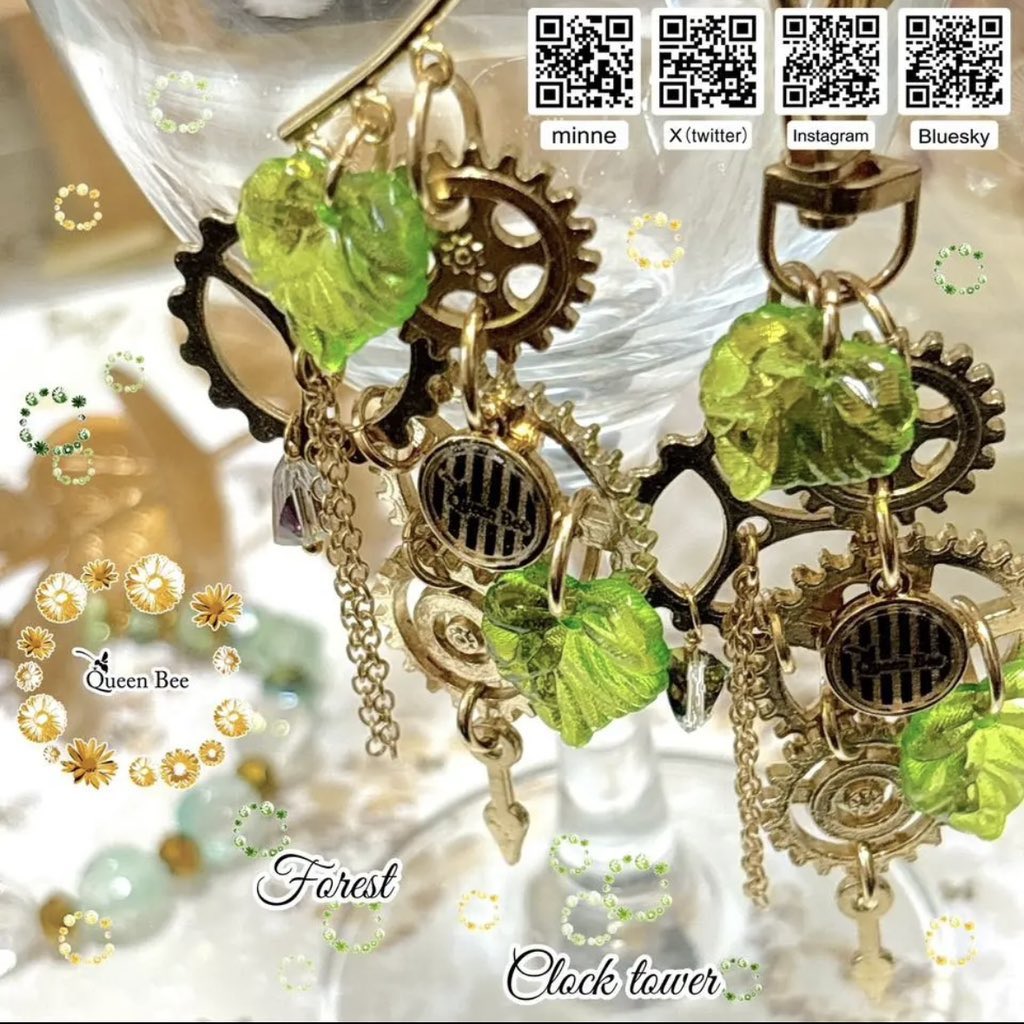 k68253449's tweet image. 私の止まらない空想世界を表現できる🙌🐝👑
ハンドメイドもアクセサリーも大好きだ!
#ハンドメイドって楽しいね
#アクセサリー